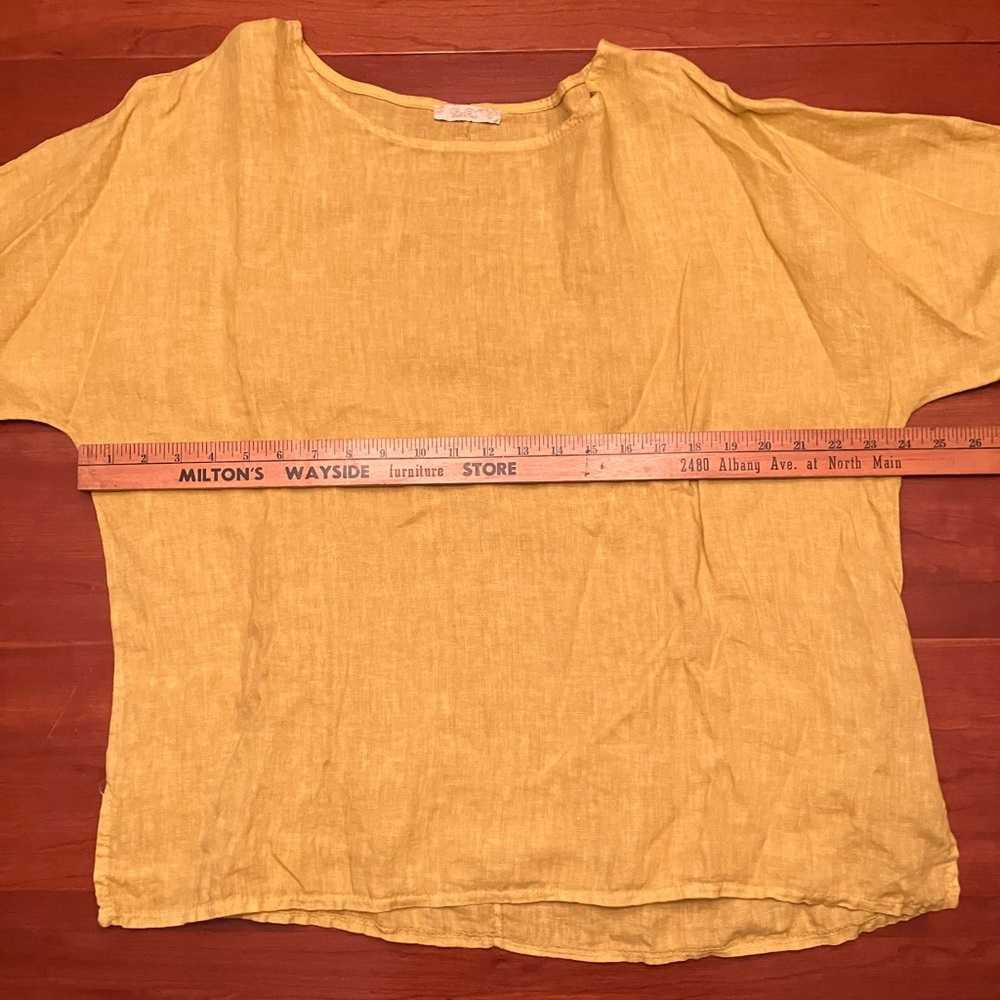 Giusy Italian made 100% Linen Women’s size L Tunic - Picture 5 of 7